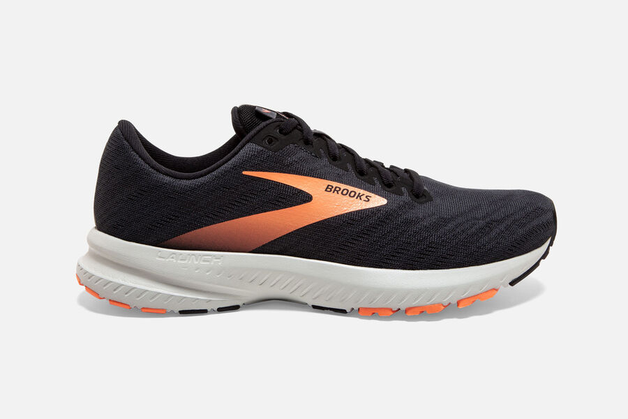 Brooks Launch 7 Road Löparskor Dam - Svarta/Orange - 7580-VKOJX